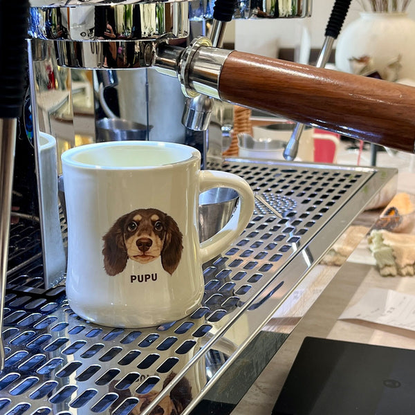 Custom Hand-Painted Pet Ceramic Mug — High-Temperature Fired, Dishwasher, Microwave, and Oven Safe